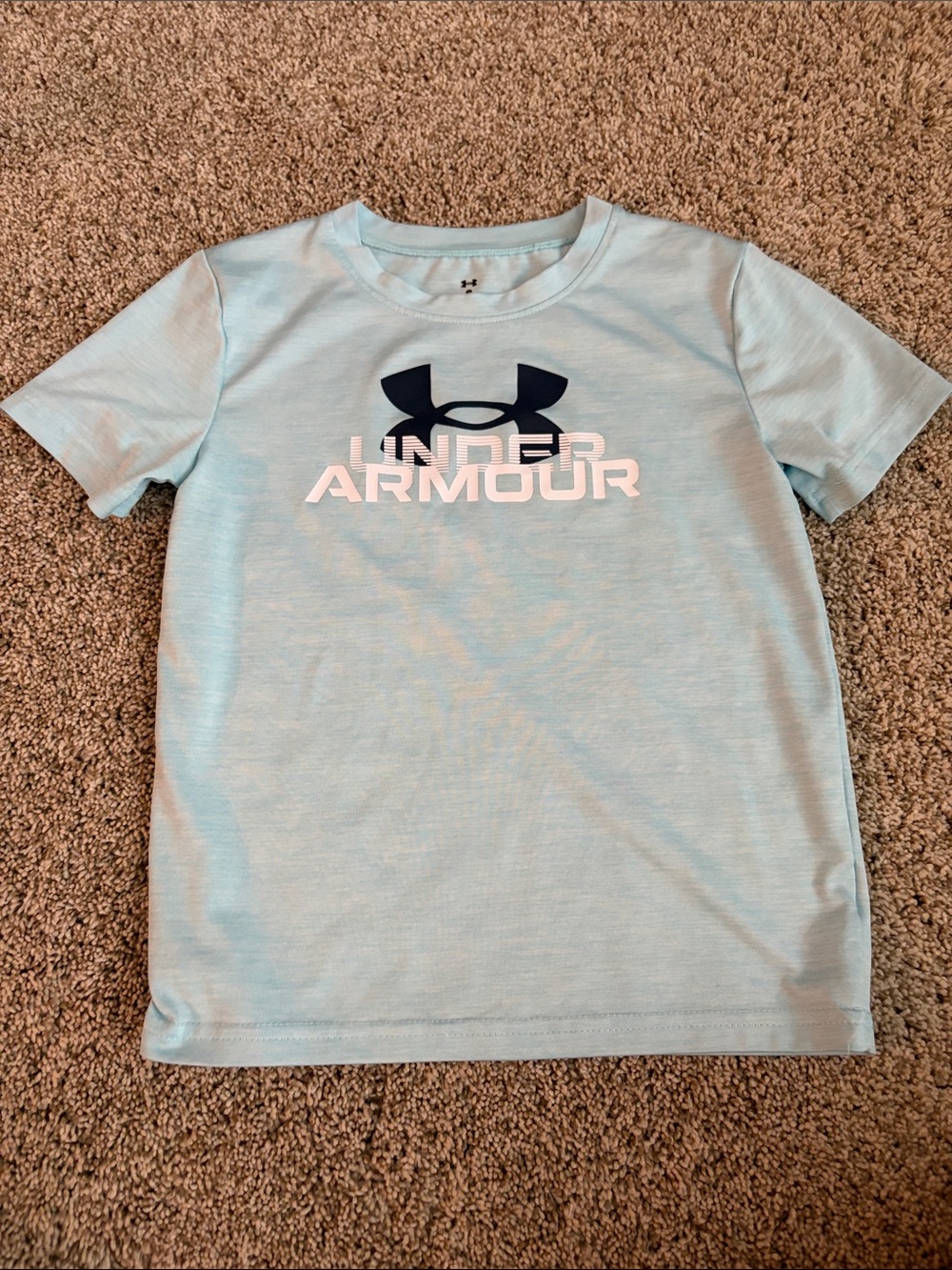 Under Armour Light Blue Short Sleeve Logo Tee